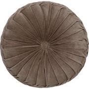 Dutch Decor KAJA - Sierkussen rond velvet Ø40 cm - Driftwood - taupe -...