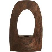 Light&living Tafellamp 17x8x25 cm CARINI hout mat donker bruin