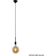 Mexlite hanglamp Minimalics - zwart - metaal - 10 cm - E27 fitting - 2...