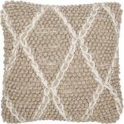 MUST Living Cushion Princess,45x45 cm, Beige/ Ivory, 100% wool