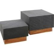 AnLi Style Salontafel set/2 blox slate