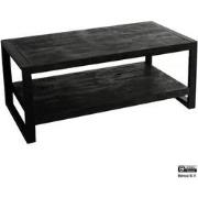 Benoa Britt Coffee Table with Shelf Black 110 cm