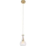 Mexlite hanglamp Grazio glass - messing - metaal - 14 cm - E14 fitting...