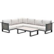 Garden Impressions Gabon hoek loungeset 4-delig - taupe