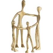 J-line - Figuur Familie Kring Aluminium Goud - 20x21x31cm