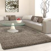 Tapijtenloods Basic Shaggy vloerkleed Taupe Hoogpolig- 160x230 CM