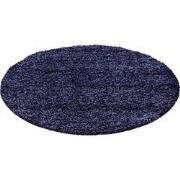 Tapijtenloods Basic Shaggy vloerkleed Donker Blauw Hoogpolig- 160 CM R...