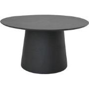 HSM Collection-Ronde Eettafel Drum-120X120X77-Zwart-Mango