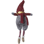 Suspension Figurine de Noël Garçon Olaf - Rouge et gris