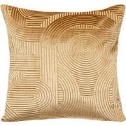 Velvet Kussen Abstract - Goud - 40 x 40 cm (incl. vulling)