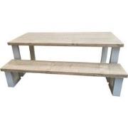 Wood4you - New England combideal  Eettafel + Bank