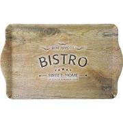 Dienblad Rechthoekig - Met Print Bistro - Design koffie / Thee dienbla...