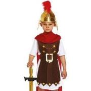 4-Delig Romeinse Gladiator - Jongen - Harnas/Riem/ Cape en Beenbescher...
