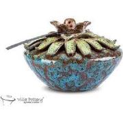 Villa Pottery  Larissa Vaas Blauw - 15.5x14x18