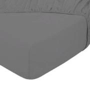 Dubbel Jersey Topper Hoeslaken - Antraciet - 180x200 cm - Jersey - Vil...