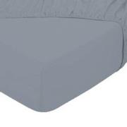 Dubbel Jersey Topper Hoeslaken - Grijs - 90x200 cm - Jersey - Villa Pa...