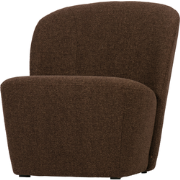 vtwonen Lofty Fauteuil - Polyester - Bruin - 75x68x72