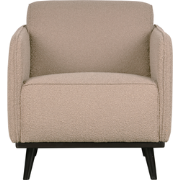 BePureHome Statement Fauteuil - Polyester - Beige - 77x72x93