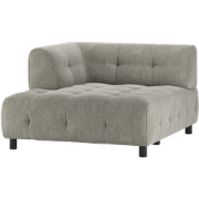 WOOOD Louis 1,5-Zits Chaise Longue - Polyester - Sage - 73x122x140