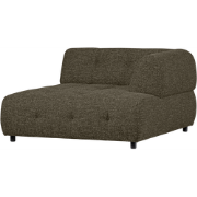 WOOOD Louis 1,5-Zits Chaise Longue - Polyester - Leaf - 73x122x140