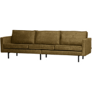 BePureHome Bank 3-Zits Rodeo - Structure Velvet - Brass - 85x277x86