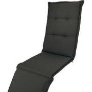 Kopu® Prisma Grey - Comfortabel Deckchairkussen 200x50 cm - Grijs