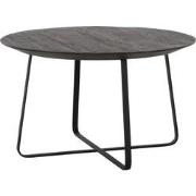 DTP Home Coffee table Neptunes large BLACK,35xØ60 cm, recycled teakwoo...