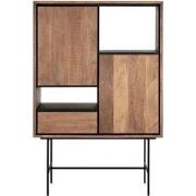 DTP Home Bookcase Metropole low, 2 doors, 1 drawer, 2 open racks,150x1...