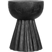 MUST Living Side table Trophy,45xØ34 cm, suar wood, black with natural...