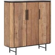 DTP Home Cupboard Soho low, 3 doors,130x120x40 cm, recycled teakwood a...