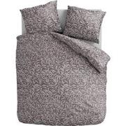 Microvezel Dekbedovertrekset Classic Foliage - Bruin - 135x200 + 1*80x...