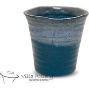 Villa Pottery  Blauwe pot Cote D'Azur  - 18x17