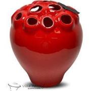 Villa Pottery  Rode vaas  D28 x H33