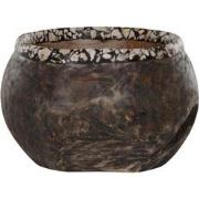 MUST Living Bowl ,16xØ26 cm, teakwood, black / natural finish