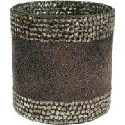 PTMD Lianne Windlicht - 15 x 15 x 16 cm - Glas - Koper