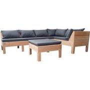 Wood4you - Loungeset 9 - Douglashout - Plofkussens