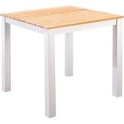 Arashi dining table 76x76 cm aluminium salix /teak