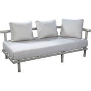 Hoshi chaise longue left aluminium salix/wheat AW