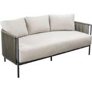 Umi sofa 3 seater alu dark grey/rope green