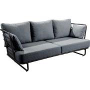 Taiyo sofa 3 seater alu black/panther black