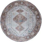 Vloerkleed Karaca Blue/Brown 06 Rond ø120 cm