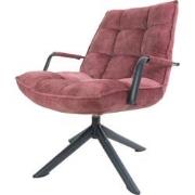 Fauteuil Dorus Arm Adore Velvet - Old Pink 30