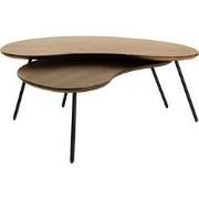 Salontafel Ludo Bruin - Organisch - Set van 2