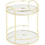 Etagère Organizer 2 laags Mirror Tray – Goudkleurig - Ø21 x H23 cm