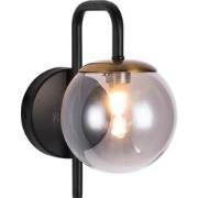 TSURU wand licht 1x G9 LED incl. mat zwart/brons