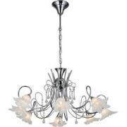 TABOR pendel chroom 8xG9 LED incl.