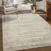 Relax Oslo - Laagpolig Effen Vloerkleed - Modern Tapijt - Creme- 80x30...