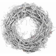 PTMD Kerstkrans Shastha - 50x15x50 cm - Bamboe - Wit