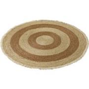 J-Line - Tapijt Kwastjesband Mais Schil/katoen Beige/bruin Wit - 120x1...