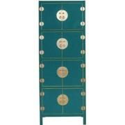 Fine Asianliving Chinese Kast Teal Blauw B67xD45xH180cm - Orientique